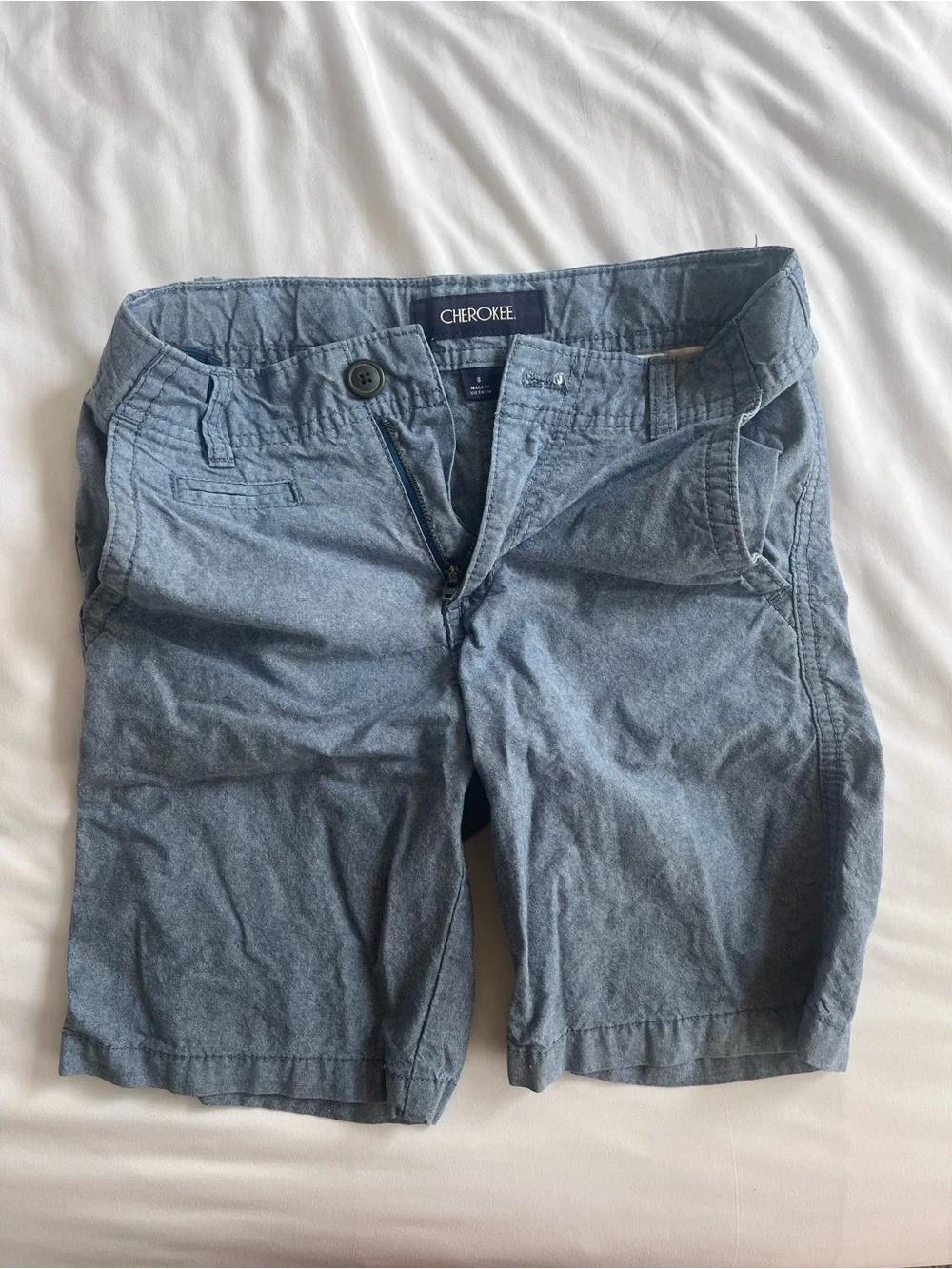 Green Tropical Print boys Shorts and blue cotton boys shorts